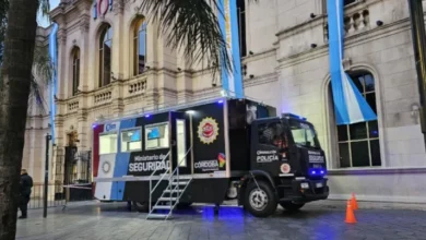 Imagen de la Policía de Córdoba desplegando un operativo de seguridad en la ciudad