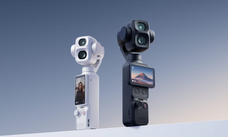 Imagen de la DJI Osmo Pocket 4P en acción, mostrando su capacidad para grabar en diferentes entornos