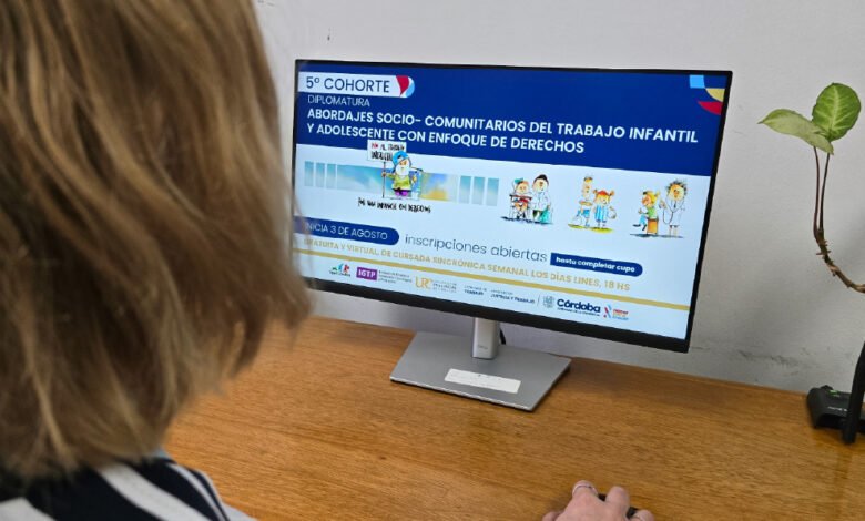 Imagen de la convocatoria para la diplomatura en abordajes comunitarios del trabajo infantil