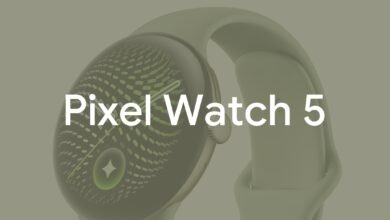 Imagen del Pixel Watch 5 en negro y dorado