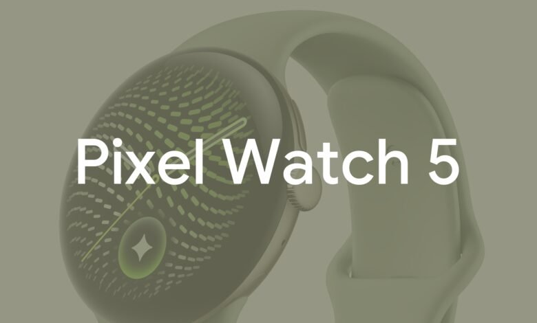 Imagen del Pixel Watch 5 en negro y dorado