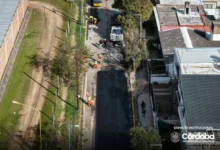 Obras de bacheo y repavimentación en la ciudad de Córdoba