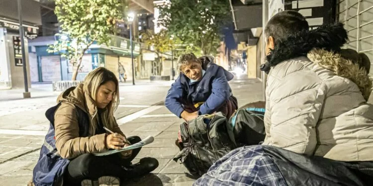 Persona en situación de calle en Córdoba