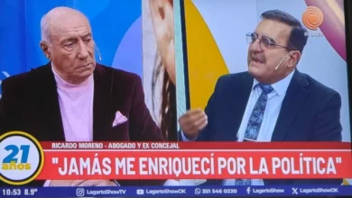 Ricardo Moreno en una entrevista televisiva
