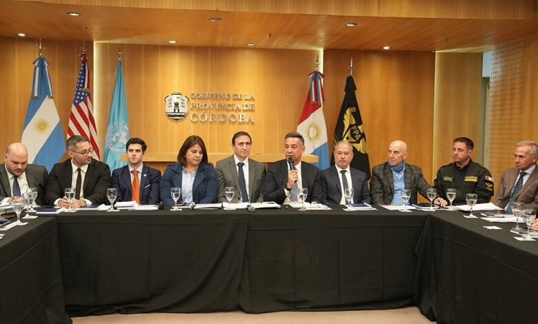 Encuentro de la segunda Mesa Provincial de Análisis de Narcocriminalidad en Córdoba