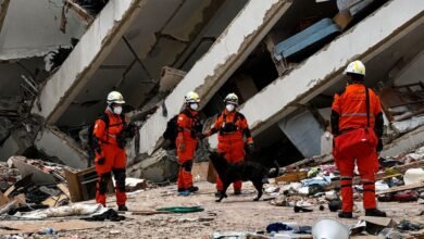 Brigadistas cordobeses en acción en la ciudad de La Guaira, Venezuela