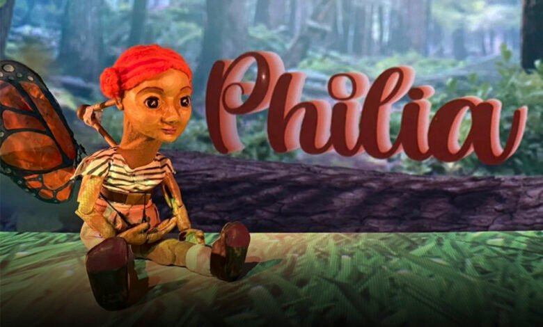 Imagen de la obra Philia, una función de títeres para niños en el Museo Palacio Dionisi
