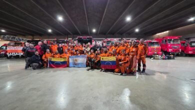 Miembros de la Brigada USAR ARG-10 regresando a Córdoba