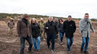 El gobernador Llaryora en el sitio de La Perla