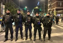 Imagen de la Policía de Córdoba en acción durante un evento deportivo