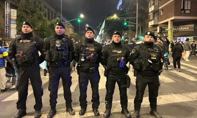 Imagen de la Policía de Córdoba en acción durante un evento masivo