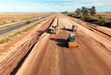 Imagen de la construcción de la Autopista Ruta Nacional 19