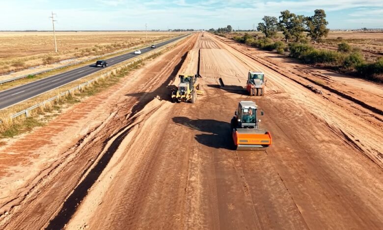 Imagen de la construcción de la Autopista Ruta Nacional 19