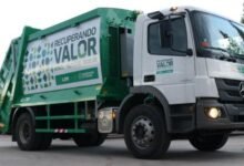 Imagen de un camión de recolección de residuos en la ciudad de Córdoba