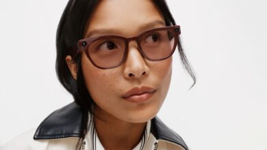 Imagen de las gafas inteligentes Samsung con luz LED indicadora de grabación