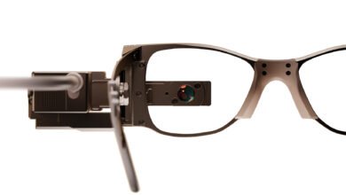 Imagen de las gafas inteligentes para el tratamiento de la degeneración macular