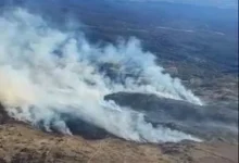 Incendio forestal en La Calera, Córdoba