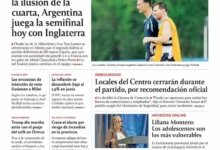 Imagen de la tapa del diario del miércoles 15 de julio de 2026