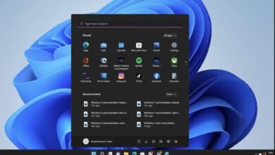 Pantalla de inicio de Windows 11 con el nuevo buscador