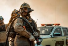 Incendio en Punilla, Ruta 38 cortada, operativo de bomberos y aviones
