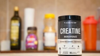 Bote de creatina de Mercadona de 200 g