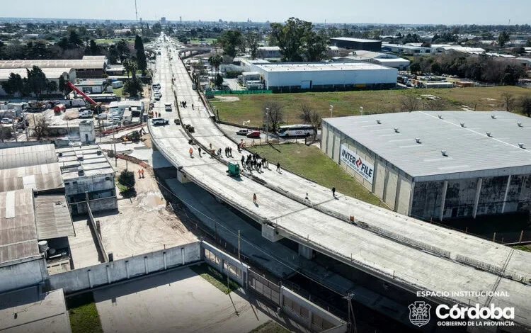 Imagen de la obra del altonivel Vélez Sarsfield en Córdoba