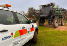 Imagen de un operativo de control de fitosanitarios en un campo