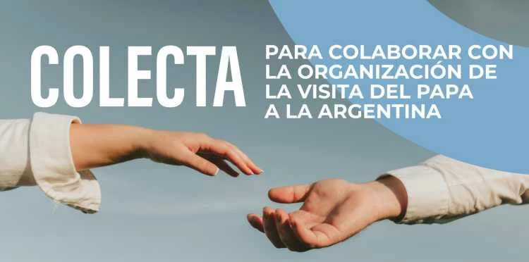 Padre Munir Bracco, vocero del Arzobispado de Córdoba, durante la convocatoria de la colecta