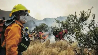 Incendio forestal en Punilla con aviones hidrantes en acción