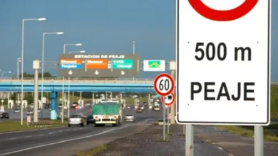 Señal de peaje en la Red de Accesos a Córdoba