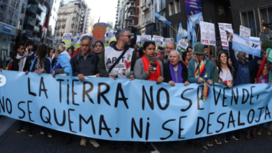 Movilización en Córdoba contra la reforma de la Ley de Tierras