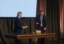 Fernando Sibilla en el acto de asunción como ministro de Producción