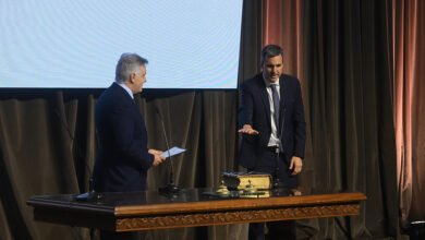 Fernando Sibilla en el acto de asunción como ministro de Producción