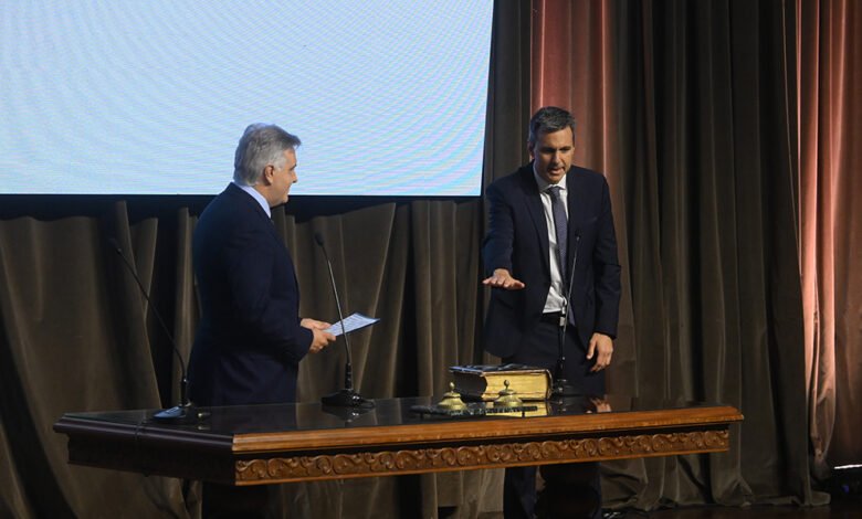 Fernando Sibilla en el acto de asunción como ministro de Producción