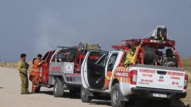 Imagen de un incendio forestal en una zona serrana