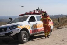 Imagen de un incendio forestal en una zona serrana