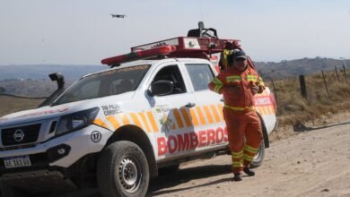 Imagen de un incendio forestal en una zona serrana