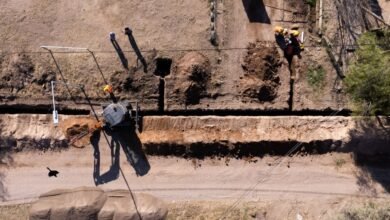 Imagen de la obra de infraestructura en Quilino y Villa Quilino