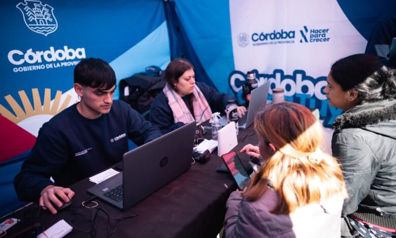Imagen de la jornada de Córdoba Cerca Tuyo en el barrio Los Filtros