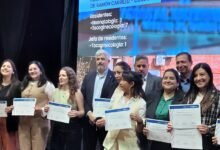 Ceremonia de colación de 180 residentes en salud en el Pabellón Argentina de la Ciudad Universitaria de Córdoba
