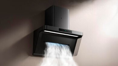 Campana extractora Xiaomi Mijia Smart Smoke Cleaner Pro en una cocina moderna