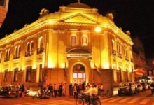 Imagen de la fachada restaurada de la Casa de la Cultura de Río Cuarto