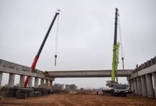 Imagen de la obra en construcción de la Circunvalación de Río Cuarto