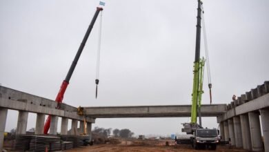 Imagen de la obra en construcción de la Circunvalación de Río Cuarto