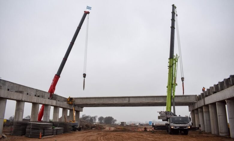 Imagen de la obra en construcción de la Circunvalación de Río Cuarto