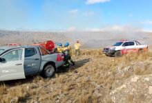 Incendio forestal en Piedras Azules, Córdoba