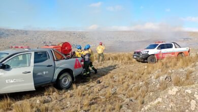 Incendio forestal en Piedras Azules, Córdoba