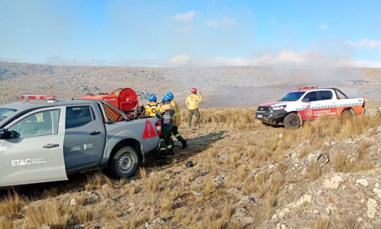 Incendio forestal en Piedras Azules, Córdoba