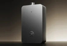Calentador de agua Xiaomi Mijia Pro instalado en una cocina moderna