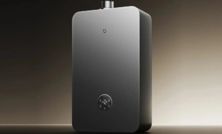 Calentador de agua Xiaomi Mijia Pro instalado en una cocina moderna